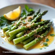 Asperges Vertes Grill&eacute;es Express au Parmesan et Citron Recette Printani&egrave;re