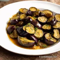 Aubergines en &eacute;ventail r&ocirc;ties Un D&eacute;lice Proven&ccedil;al Facile