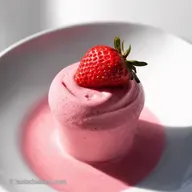 Glace Yaourt Fraise Maison Go&ucirc;ter Enfantin Facile
