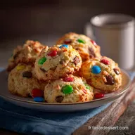 Biscuits aux MMs Recette Facile du Go&ucirc;ter Am&eacute;ricain Arcenciel