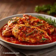 Blancs De Poulet Cr&egrave;me Tomate pour 4