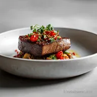 Bol m&eacute;diterran&eacute;en au steak : Steak marin&eacute; facile et &eacute;quilibr&eacute;