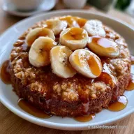 Bowl Cake Avoine Banane Miel en 9 Minutes