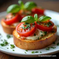 Bruschetta Traditionnelle La Simplicit&eacute; Italienne &agrave; lAp&eacute;ro