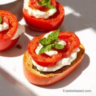 Bruschetta Tomate Cerise Burrata LAp&eacute;ro Italien Facile