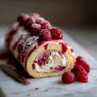 B&ucirc;che Mascarpone Framboise Sans Cuisson pour 8