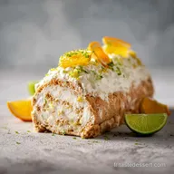B&ucirc;che Nuage au Gingembre : Dessert de No&euml;l Frais et L&eacute;ger 52min