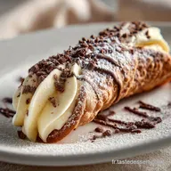 Cannoli Siciliens Authentiques Coque croustillante farce cr&eacute;meuse