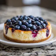 Cheesecake aux Myrtilles Cr&eacute;m&eacute;e pour 10 Portions