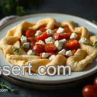 Couronne Feuillet&eacute;e: Ap&eacute;ritif Chic Poulet, Tomates & Feta!