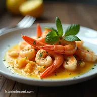 Recette Crevettes &agrave; lAil Citron et Persil en 20 Minutes