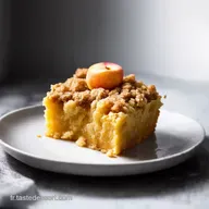 Crumble aux P&ecirc;ches Facile Ma Recette Inratable et Gourmande