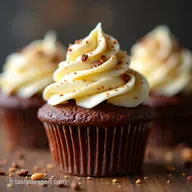 Cupcakes Chocolat au Lait Vanille Un D&eacute;lice Facile