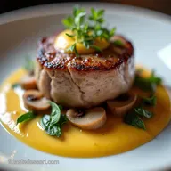Filet Mignon de Porc Sauce Cidre et Champignons Recette Facile et Riche