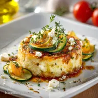 Flan Courgettes Feta : Recette Soleil M&eacute;diterran&eacute;en L&eacute;g&egrave;re