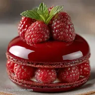Fondant V&eacute;gane Pistache Framboise LArt de la P&acirc;tisserie Sans Oeuf et Chic