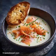 Fondue de Poireaux Cr&eacute;meuse au Saumon Fum&eacute; Recette Facile Rapide