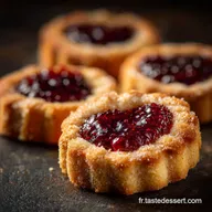 Friandises de No&euml;l faciles : Sabl&eacute;s &eacute;pic&eacute;s traditionnels c&oelig;ur confiture