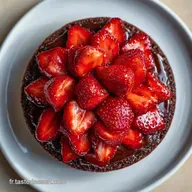 G&acirc;teau Fraise Chocolat pour 6 Personnes