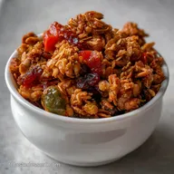 Savory Curry Granola: Croquant &Eacute;pic&eacute; et &Eacute;quilibr&eacute;