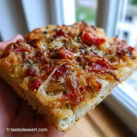 Pissaladi&egrave;re traditionnelle Ni&ccedil;oise Mon secret doignons confits ultra fondants
