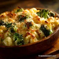 Mac and cheese au brocoli Recette gratin cr&eacute;meux cuit au four