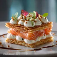 Millefeuille de Saumon Fum&eacute; et Mascarpone Recette Chic Facile et Sans Cuisson
