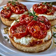 Mini Cheesecake Ch&egrave;vre Tomates: 12 Pers