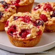 Muffins Flocons D avoine aux Fruits Rouges