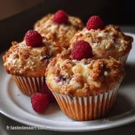 Muffins Moelleux aux Framboises Un Goter : Mie Ultra Humide
