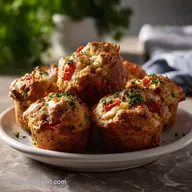 Muffins Sals TomateMozzarella LApro Mditerranen Dguster | Recette Ap&eacute;ro Rapide