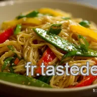 Nouilles Saut&eacute;es aux L&eacute;gumes: Mon Voyage Asiatique Facile!
