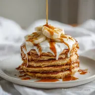 Pancakes &agrave; la Banane Velout&eacute;s