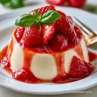 Panna Cotta Fraise Basilic en 20 Minutes
