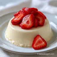 Panna Cotta Fraise L&eacute;g&egrave;re : Velout&eacute;e et Fondante