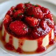 Panna Cotta Fraise Vanille: Maison et Velout&eacute;e
