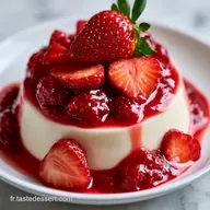 Panna Cotta Fraise: Coulis Maison