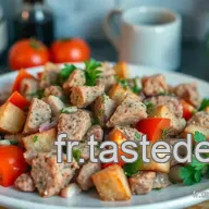 Panzanella de Veau: Mon Secret pour une Salade Estivale Parfaite!