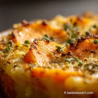 Parmentier de patates douces au roquefort lalliance audacieuse sal&eacute;sucr&eacute;