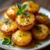 Patates Douces R&ocirc;ties au Four Miel Thym et Ail Caram&eacute;lis&eacute;s