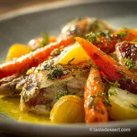 Pintade aux carottes et panais Recette traditionnelle en cocotte