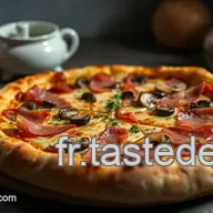 D&eacute;licieuse Pizza Champignons Jambon : Mon Recette Facile &agrave; Tester
