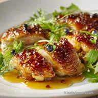 Poulet caram&eacute;lis&eacute; au four Laque miel et soja pour un poulet croustillant