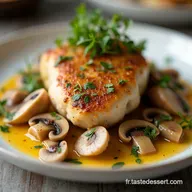Poulet &agrave; la Cr&egrave;me et aux Champignons La Vraie Recette de GrandM&egrave;re