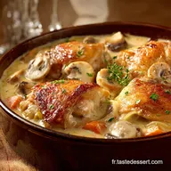 Poulet Cr&eacute;meux &agrave; lItalienne : Recette Facile et Rapide en 40 min