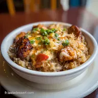 Poulet Cr&eacute;meux Riz: 4 Portions