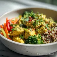 Recette Healthy au Poulet et Quinoa - Meal Prep