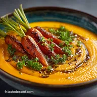 Pur&eacute;e de Carottes au Miel et Gingembre La Recette Velout&eacute;e Facile