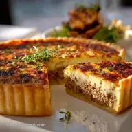 La Quiche Hach&eacute;e de Bistro Viande Comt&eacute; Cro&ucirc;te Parfaite