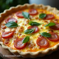 La Quiche Sans P&acirc;te aux Lardons Facile Gourmande et Express